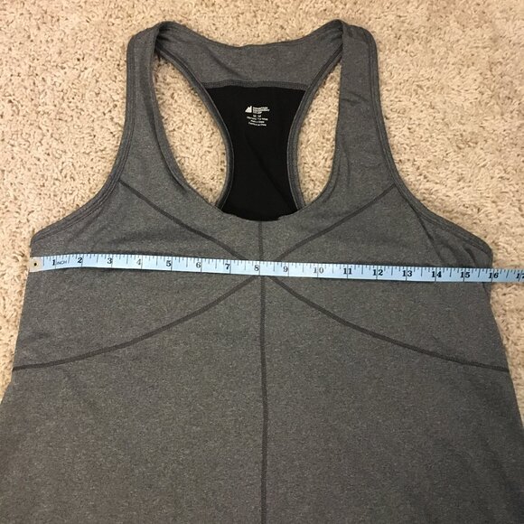 MEC Grey Racer Back Inbuilt Bra Tank Top - Picture 13 of 16